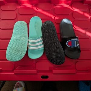 Champion Kids Slide Sandals - Black and Blue..$8 each